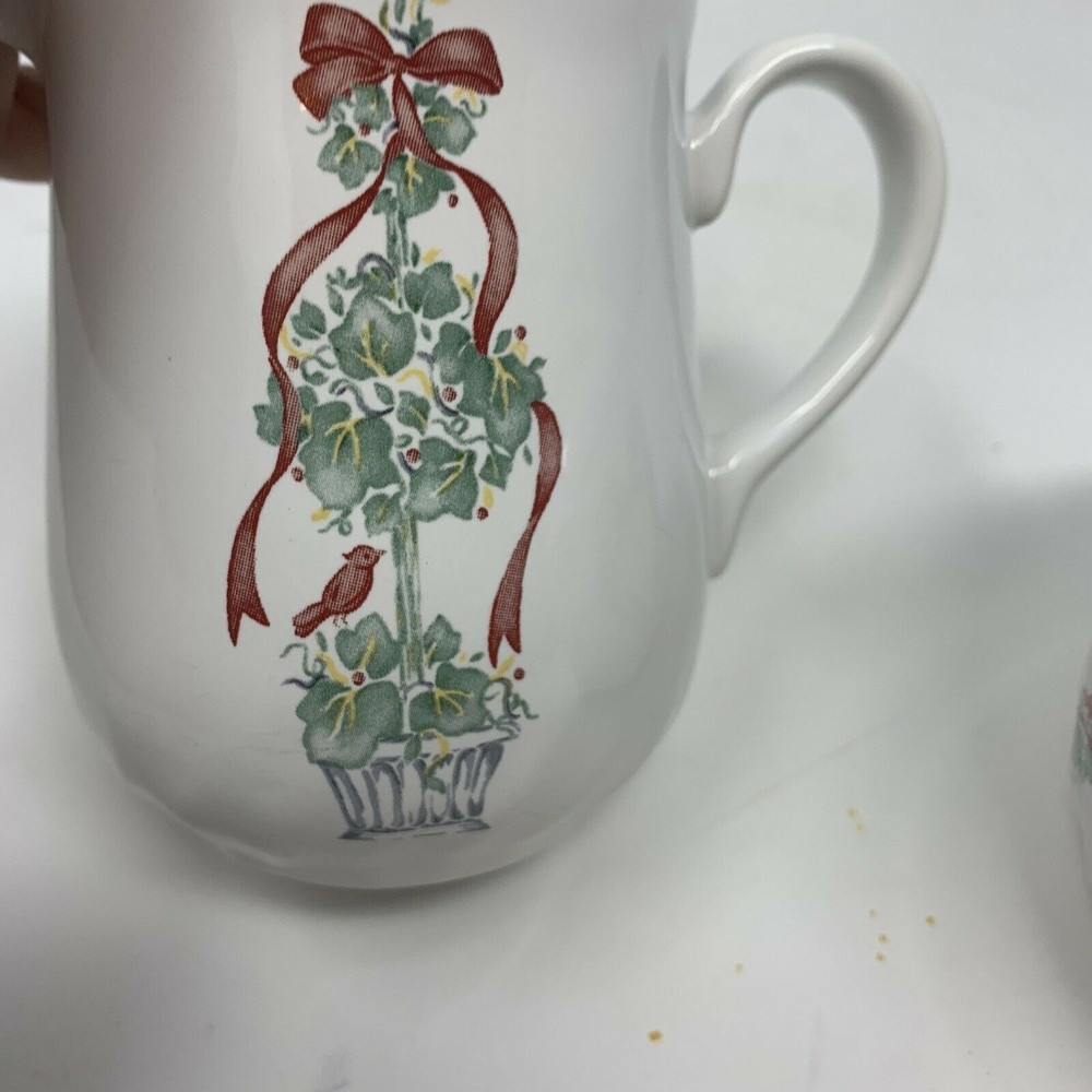 CORELLE CORNING Callaway Holiday Ivy cream & sugar - Picture 3 of 9